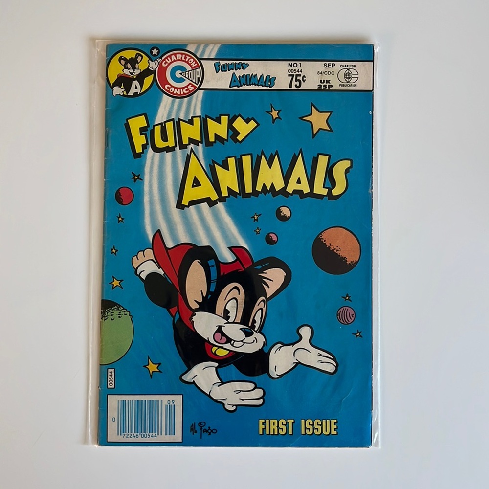 Funny Animals #1 Charlton Comics 1984 Atomic Mouse Vintage Comic Book